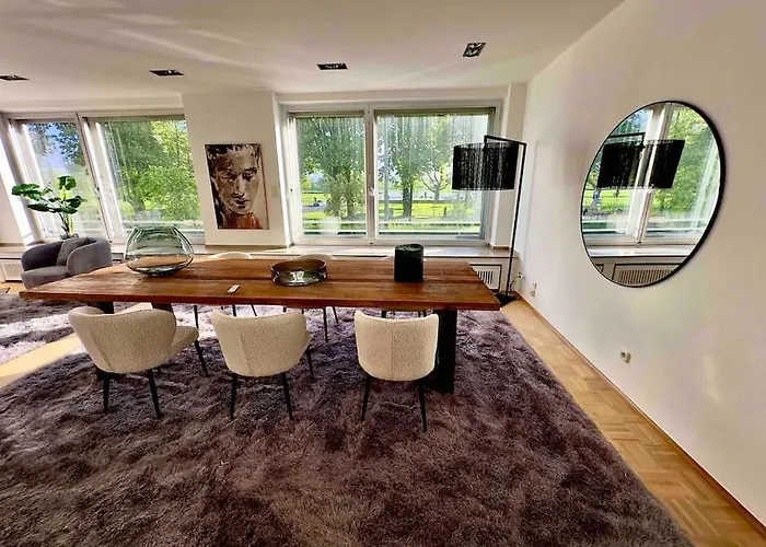 Schönster Rheinblick Messe Parken Luxus 10 Person Apartment